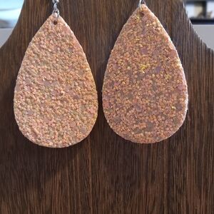 Glittering Teardrop Earrings